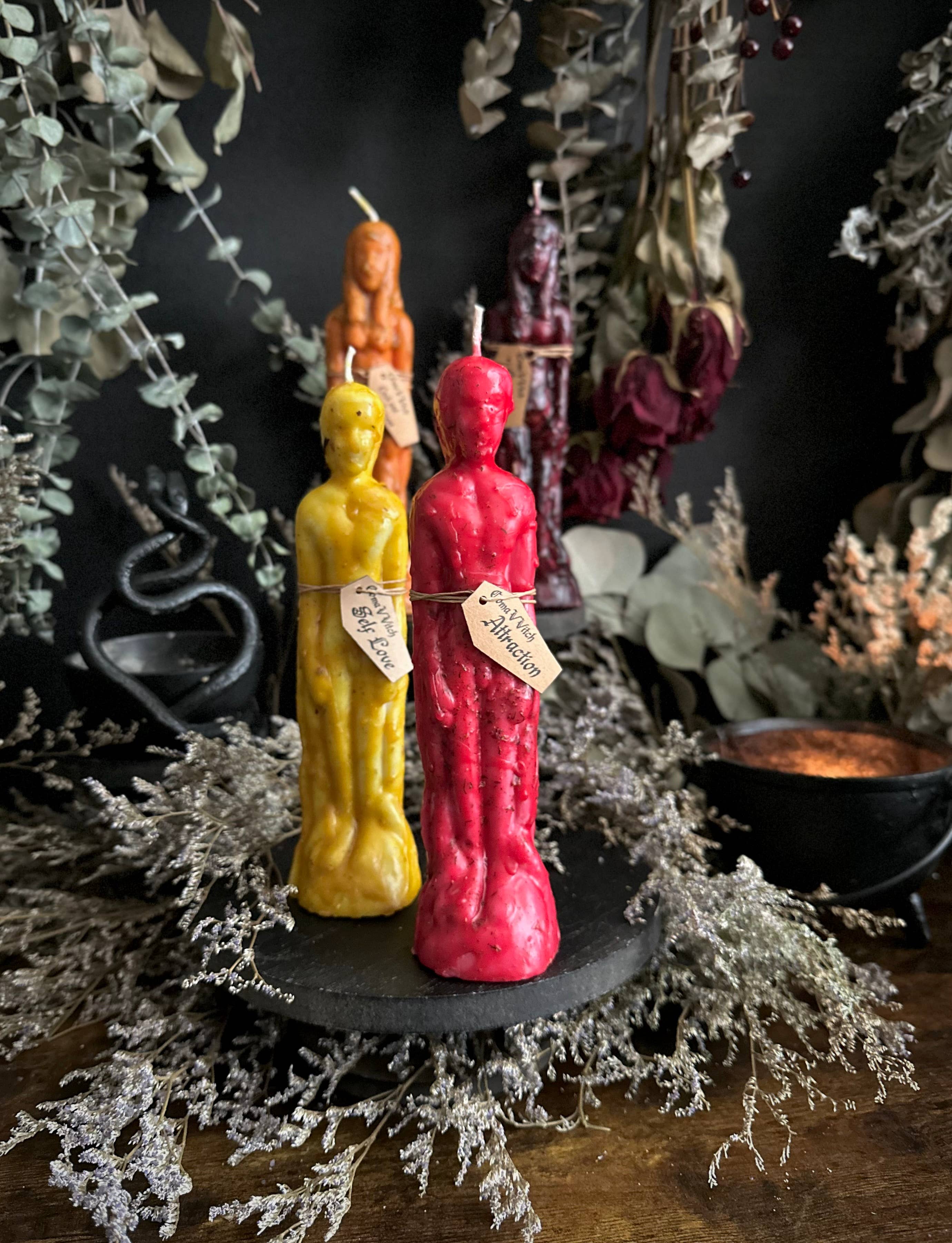 Dressed Human Figure Candles | Intention Candles : Non-Binary / Lust & Romance