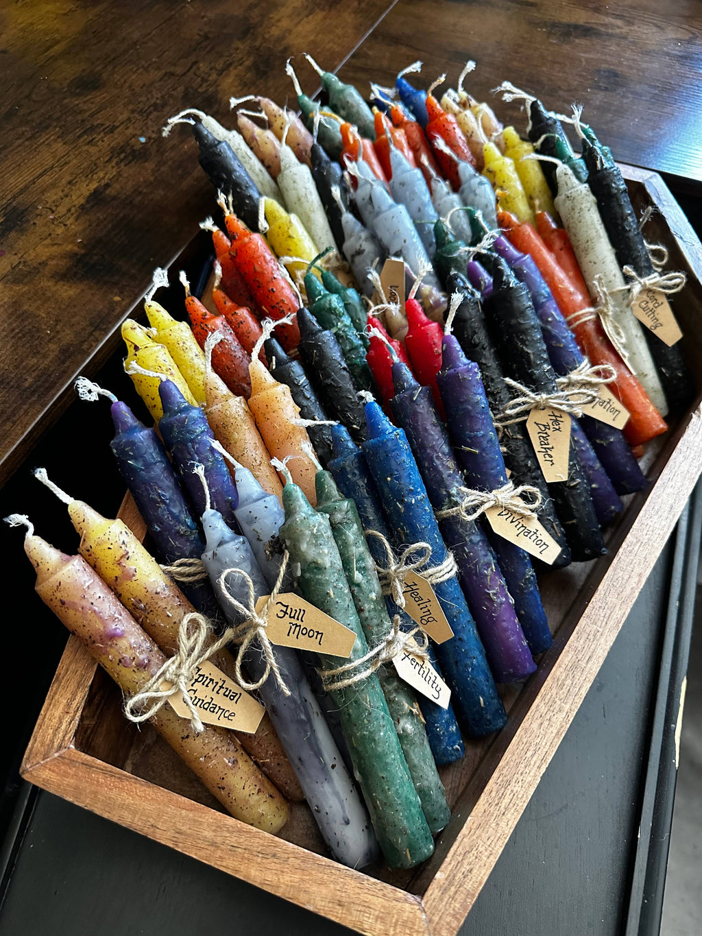 Cord Cutting Dressed Spell Candles | Witchcraft Supplies