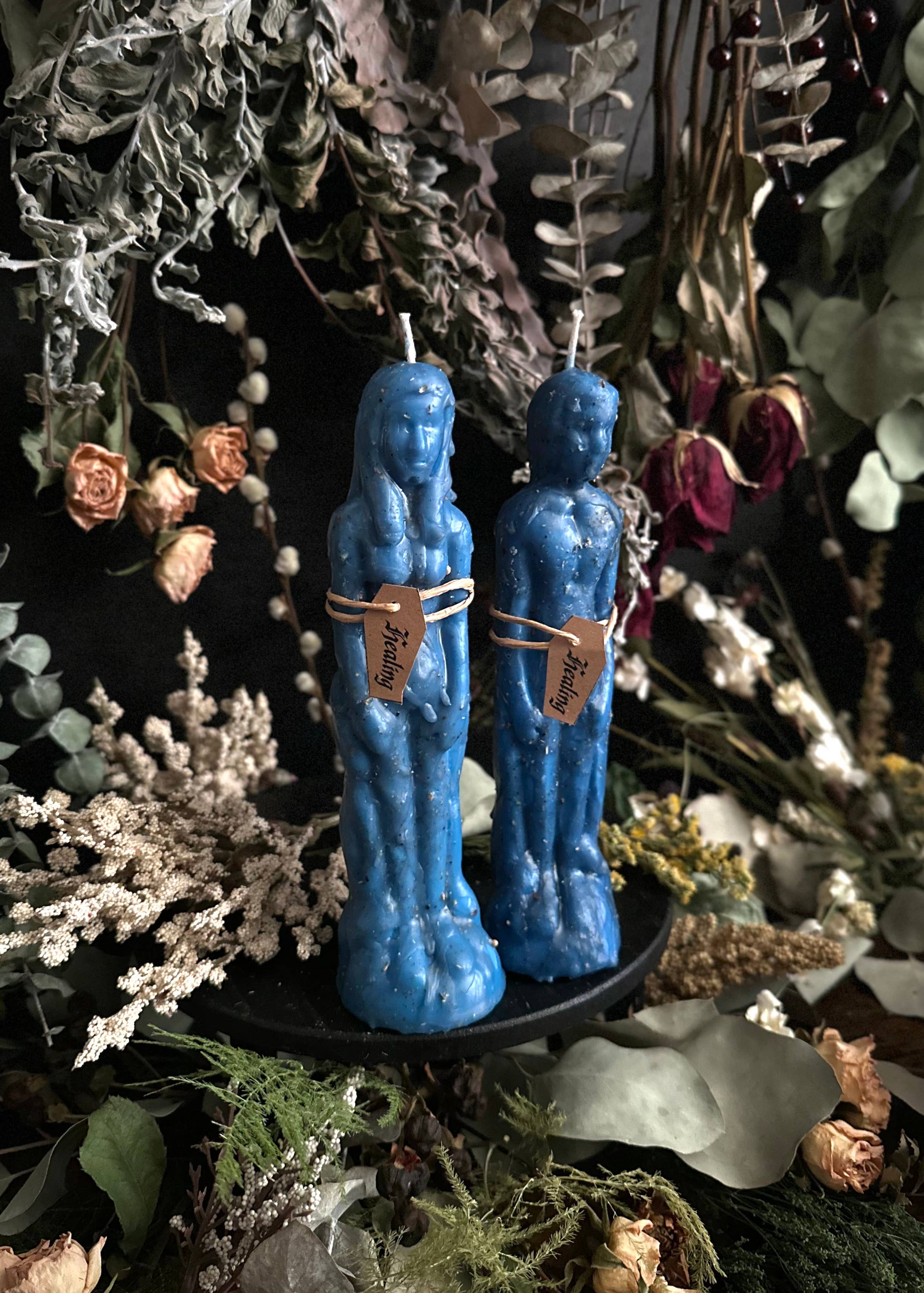 Dressed Human Figure Candles | Intention Candles : Non-Binary / Hex Breaker