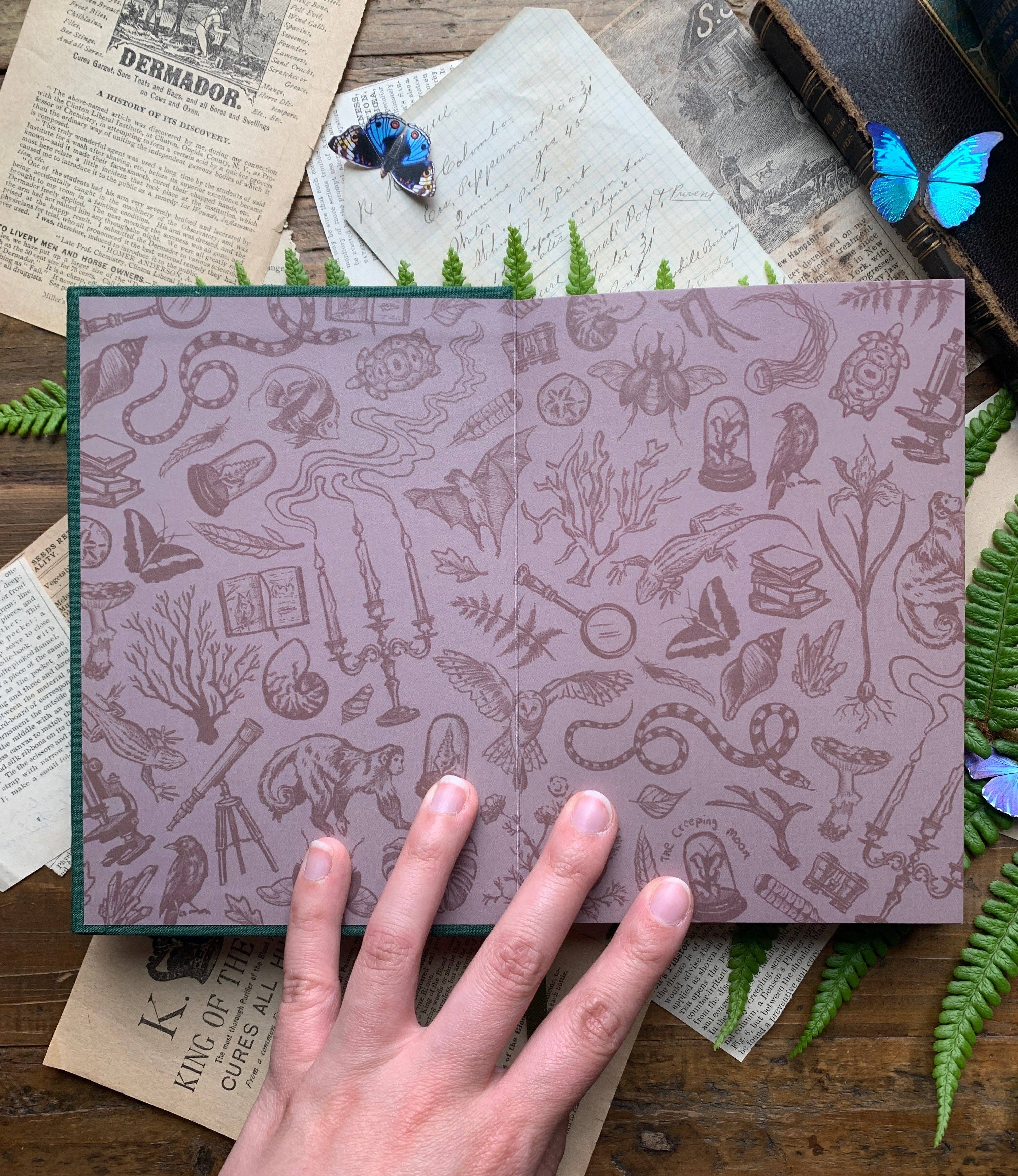 The Botanist - B6 vegan watercolor sketchbook, 300gsm: Silver