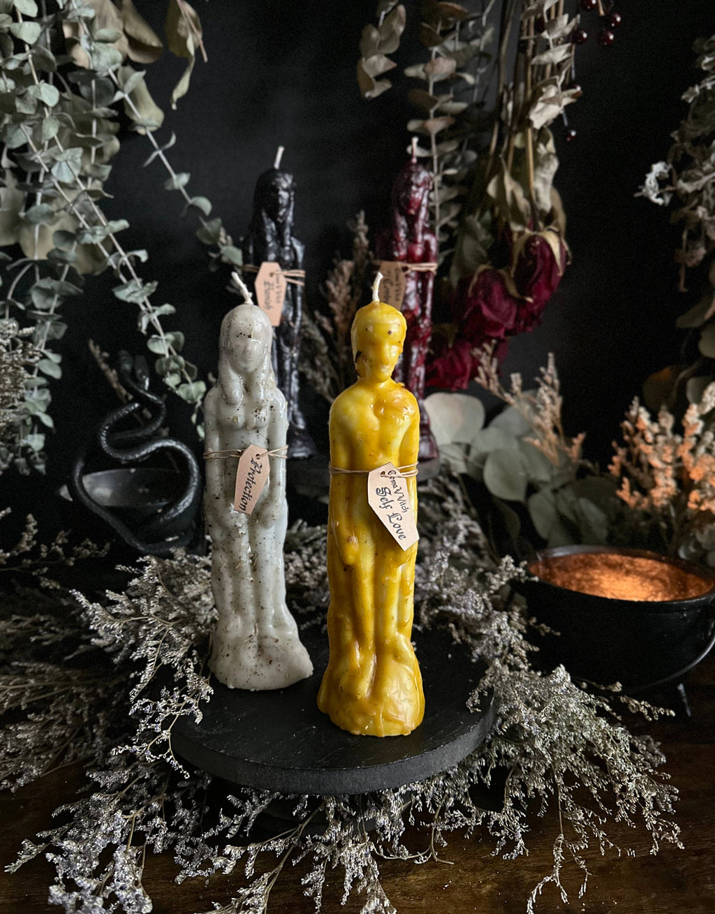 Dressed Human Figure Candles | Intention Candles : Non-Binary / Spiritual Cleansing