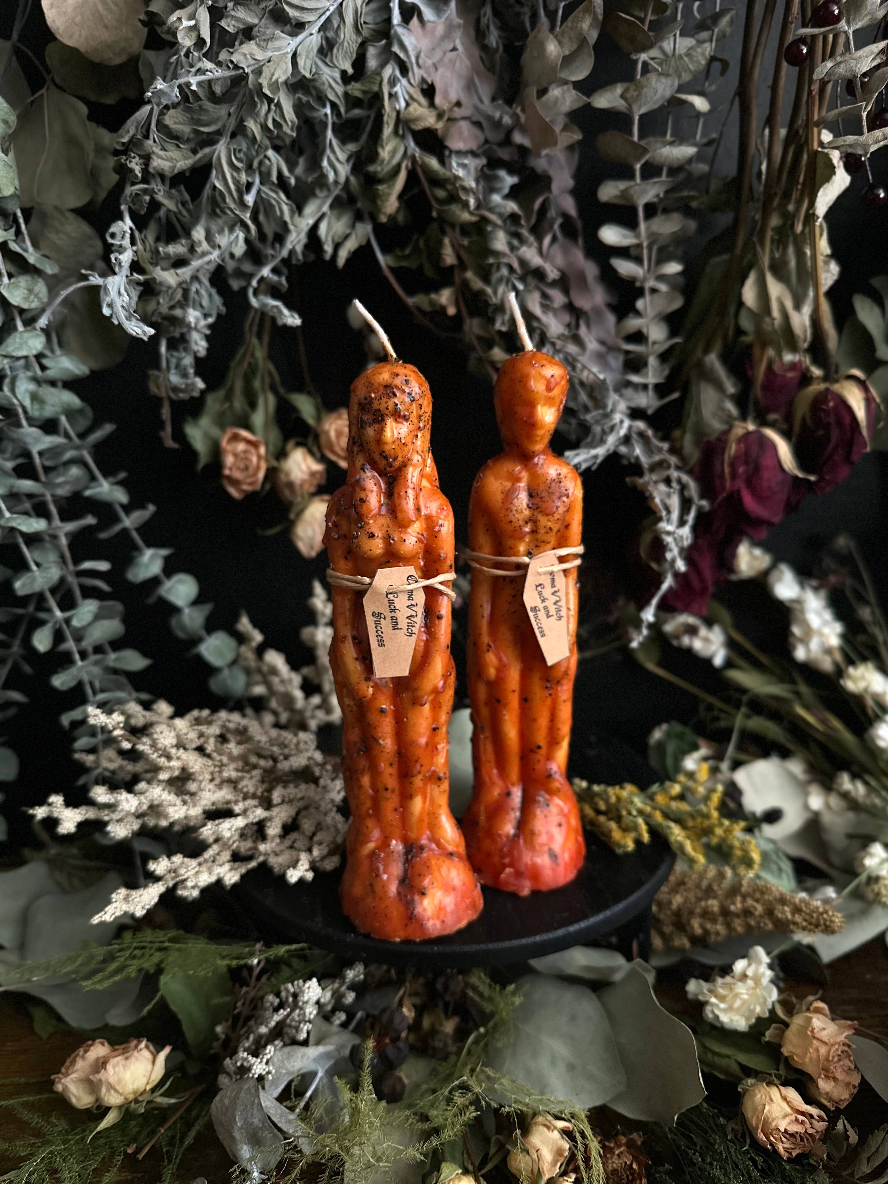 Dressed Human Figure Candles | Intention Candles : Non-Binary / Lust & Romance