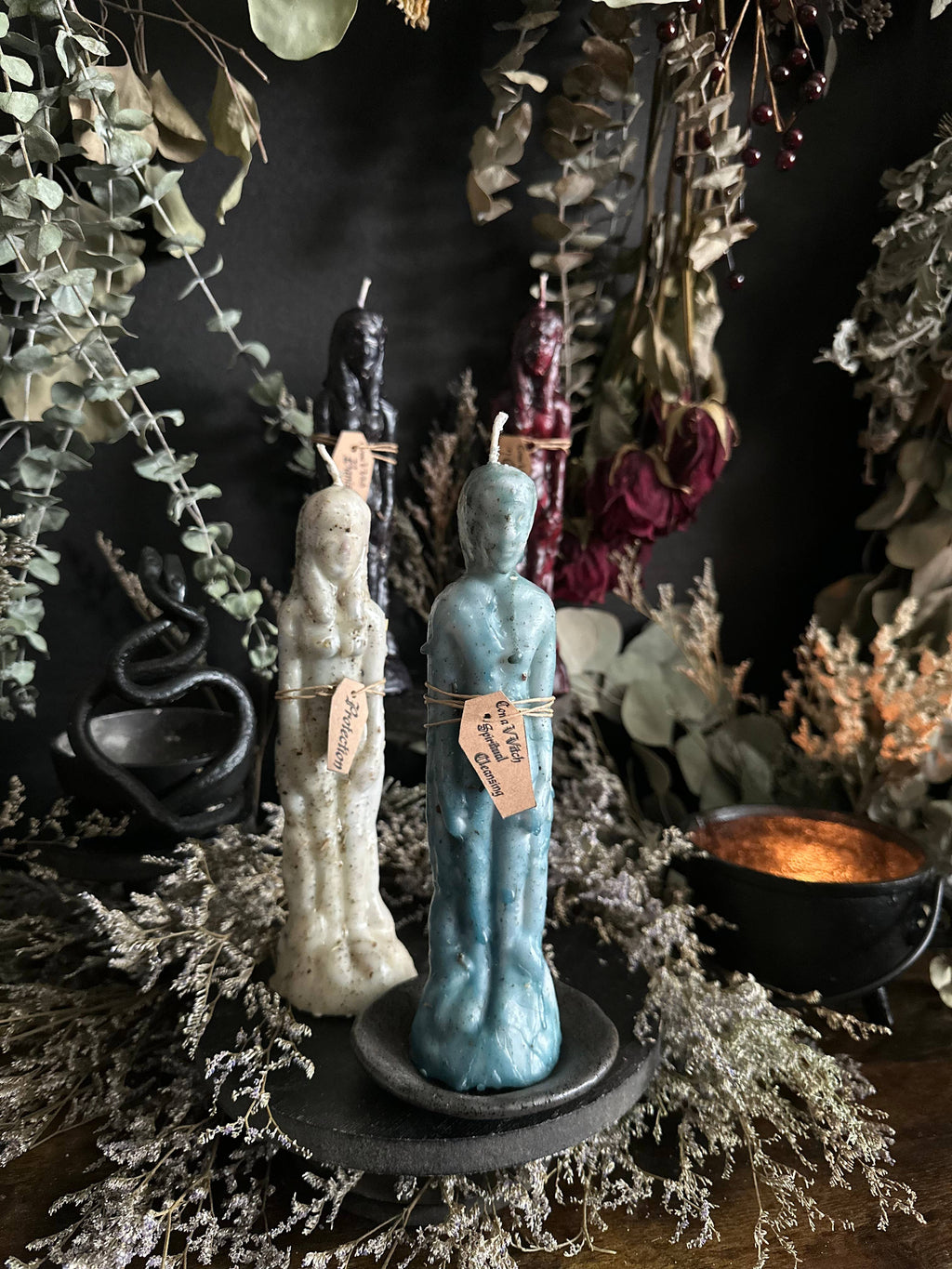 Dressed Human Figure Candles | Intention Candles : Non-Binary / Lust & Romance