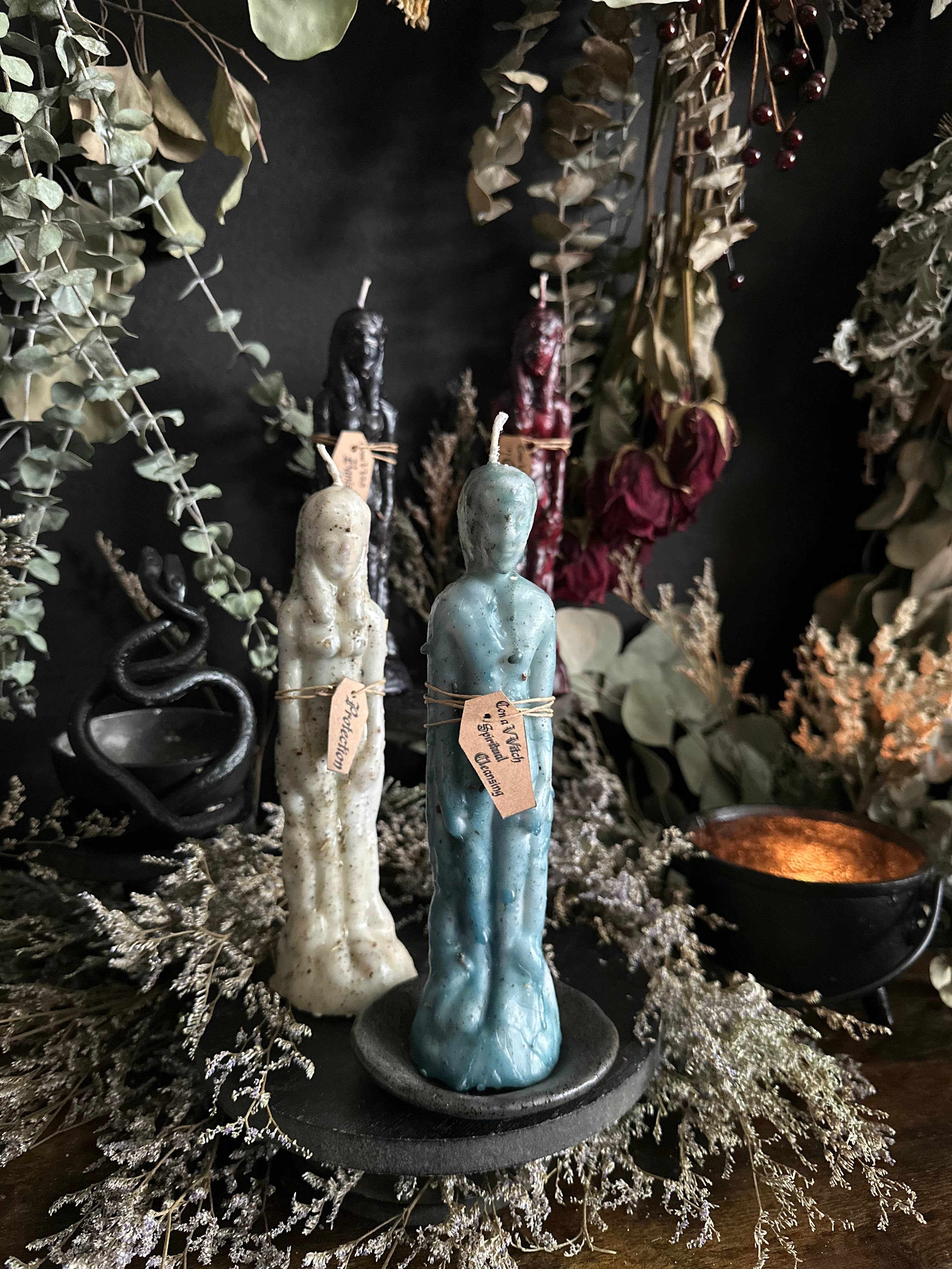 Dressed Human Figure Candles | Intention Candles : Non-Binary / Spiritual Cleansing