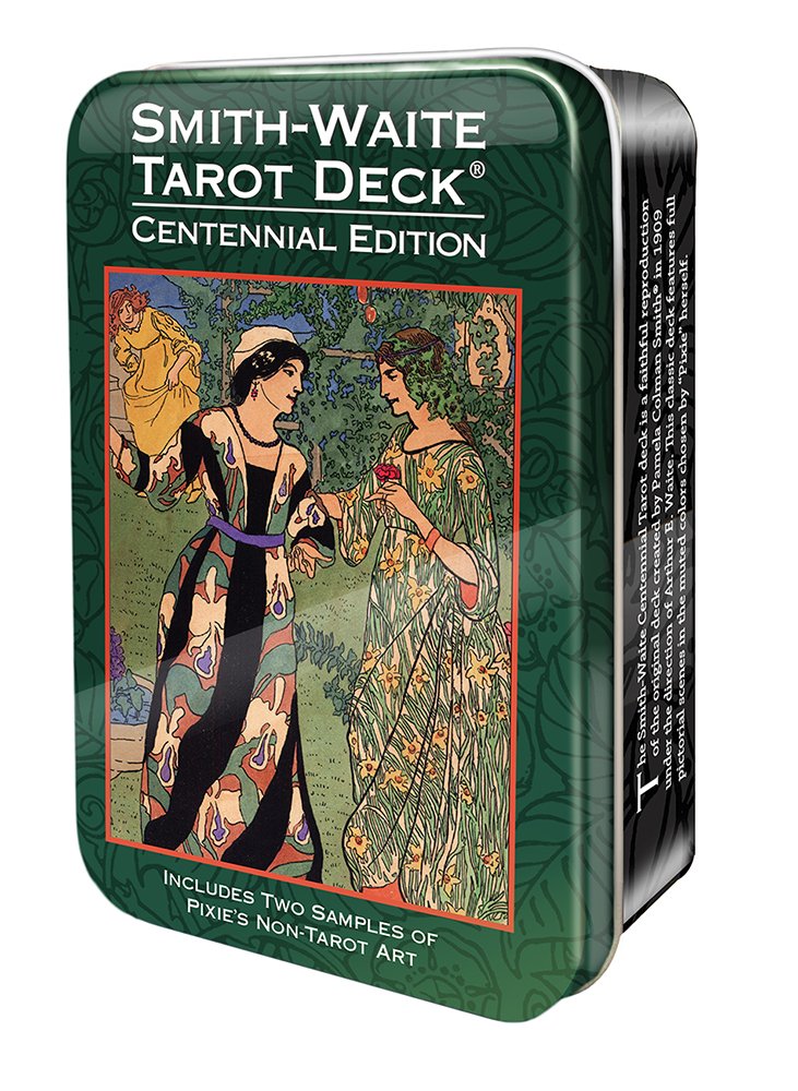 Centennial Smith Waite tarot in a tin