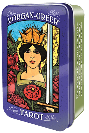 Morgan-Greer tarot in a tin