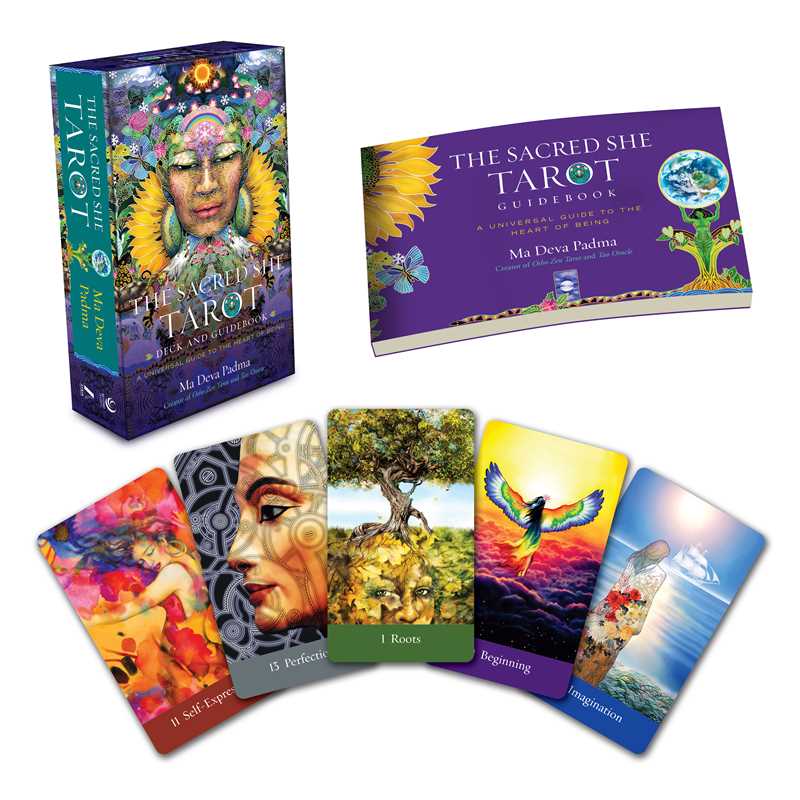 Sacred She Tarot Deck and Guidebook by Ma Deva Padma: Flashcards; 232 pages / English