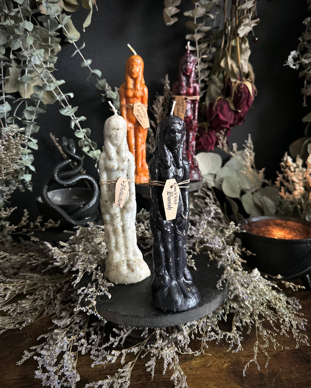 Dressed Human Figure Candles | Intention Candles : Non-Binary / Hex Breaker