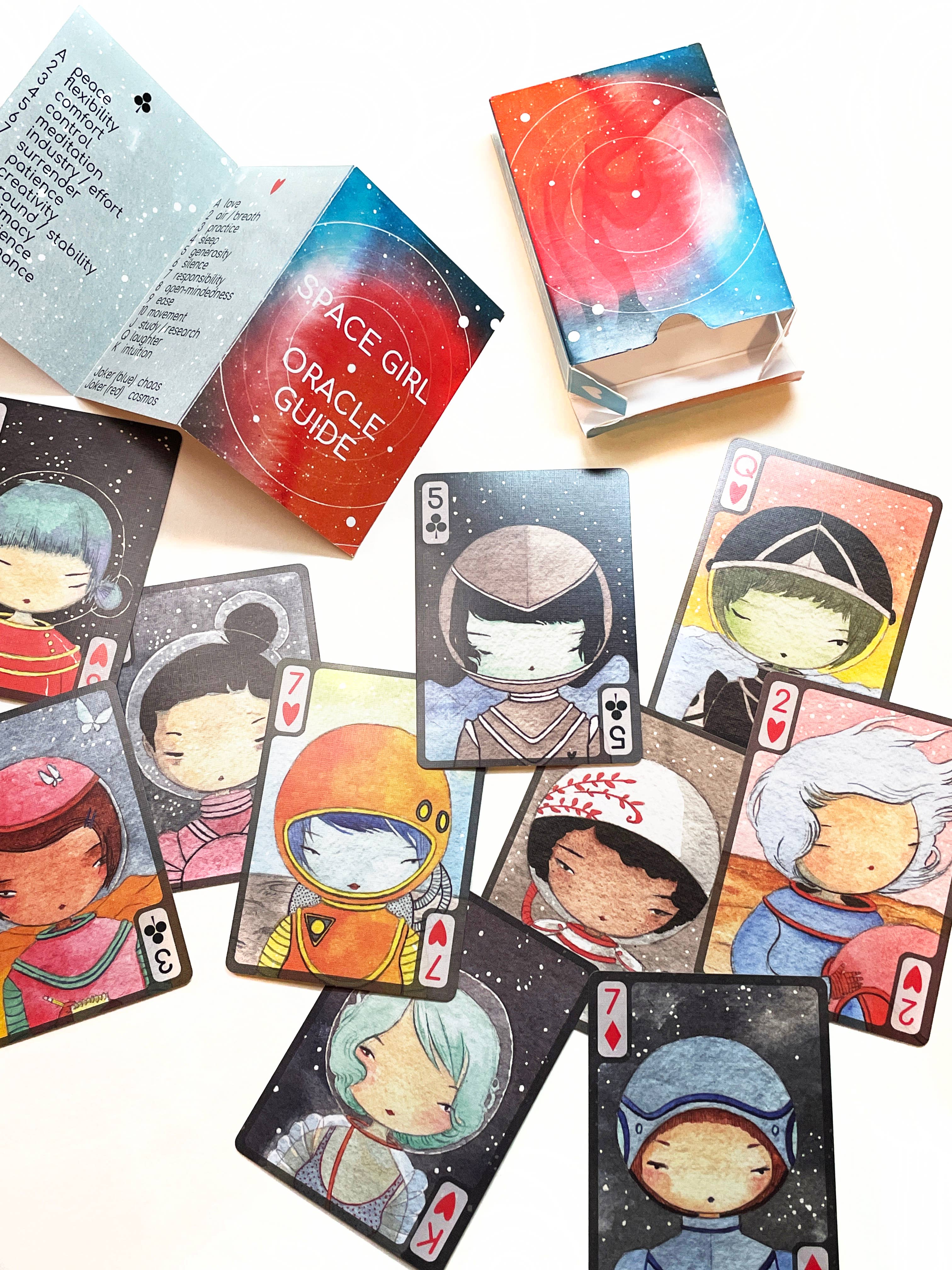 Space Girl - Playing Card & Oracle deck